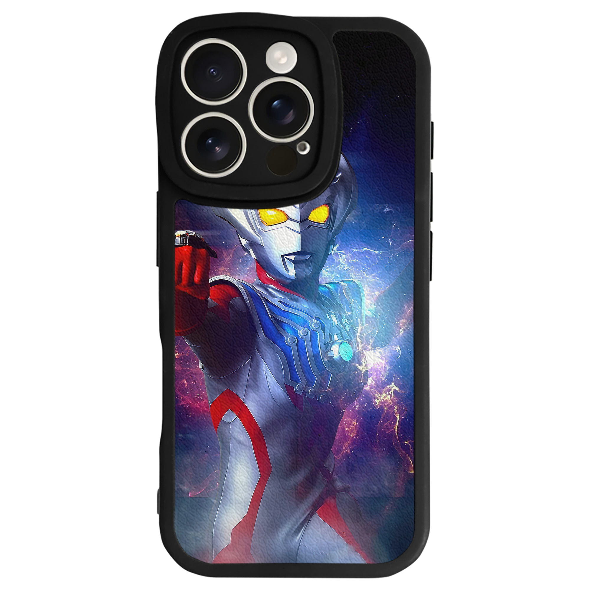 （画像用） ウルトラマン Ultraman 【iPhone 16シリーズ対応】シリコンスマホケース（レザー調） 材質：シリコン